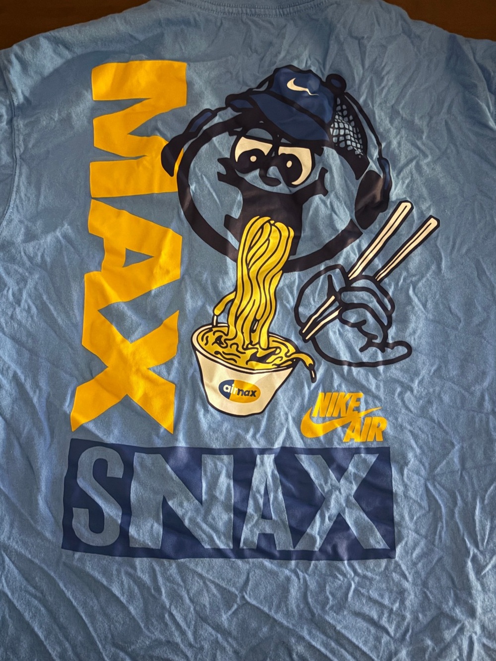 SNAX Kids Pajama Top - Light Blue with Yellow & Navy Graphics